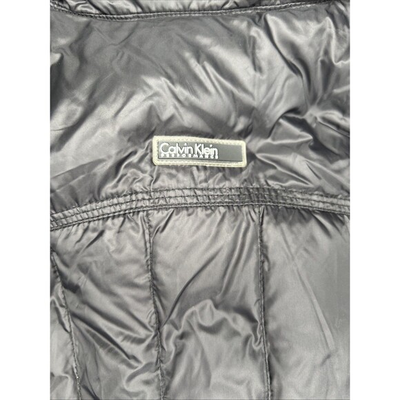 CALVIN KLEIN Performance Vest Womens Small Black Premium Down Zip Puffer Outdoor - Picture 8 of 14